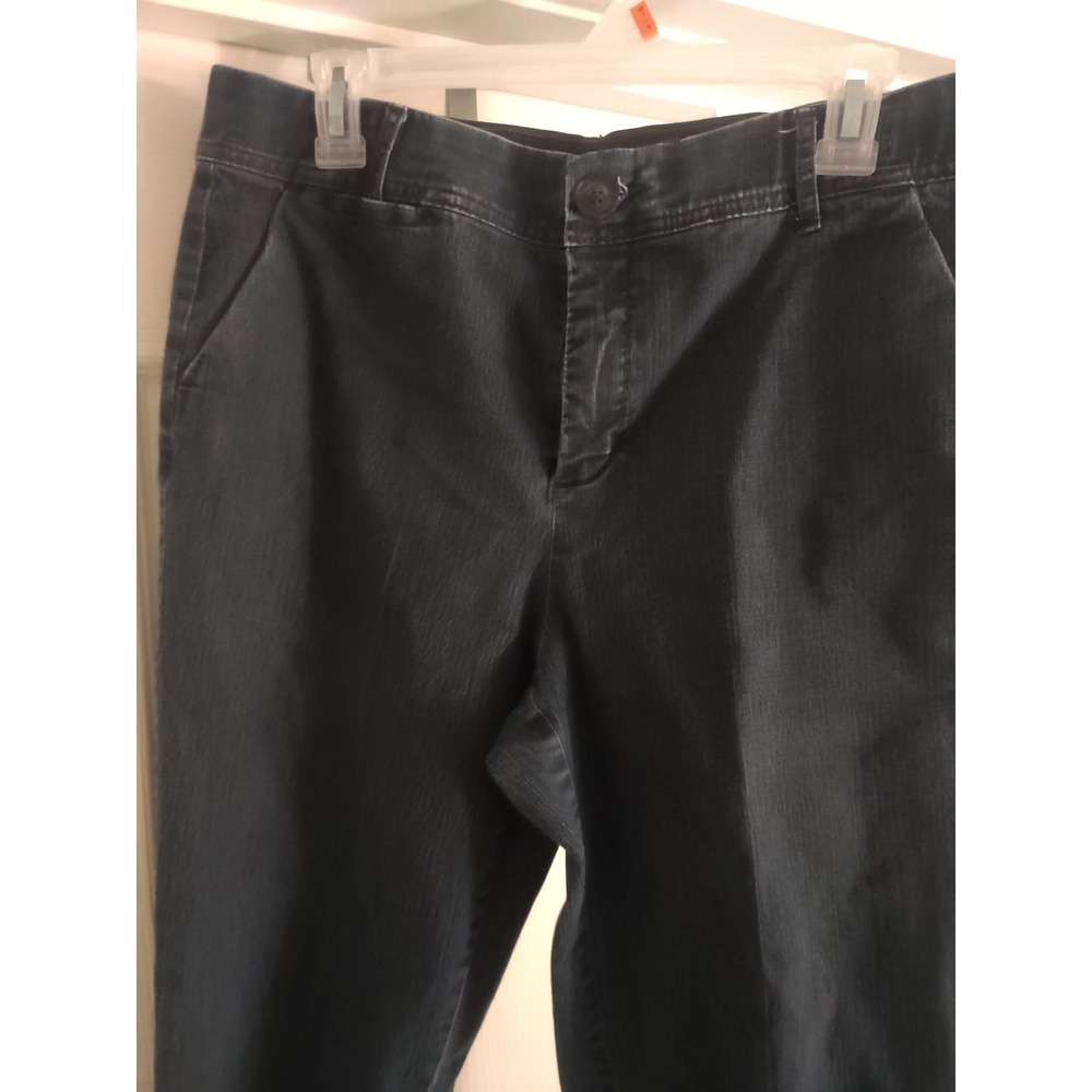 Christopher & Banks Signature Comfort Dark Wash Denim Capris Womens 12 Cropped - Picture 2 of 5
